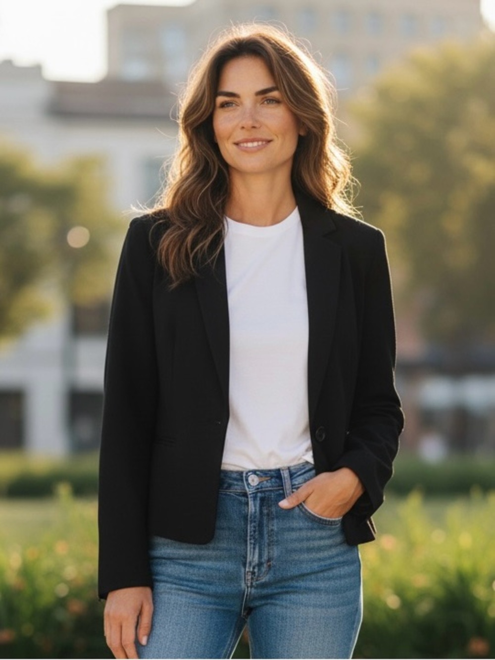 Velvet by Graham & Spencer Black Tailored Women's Blazer